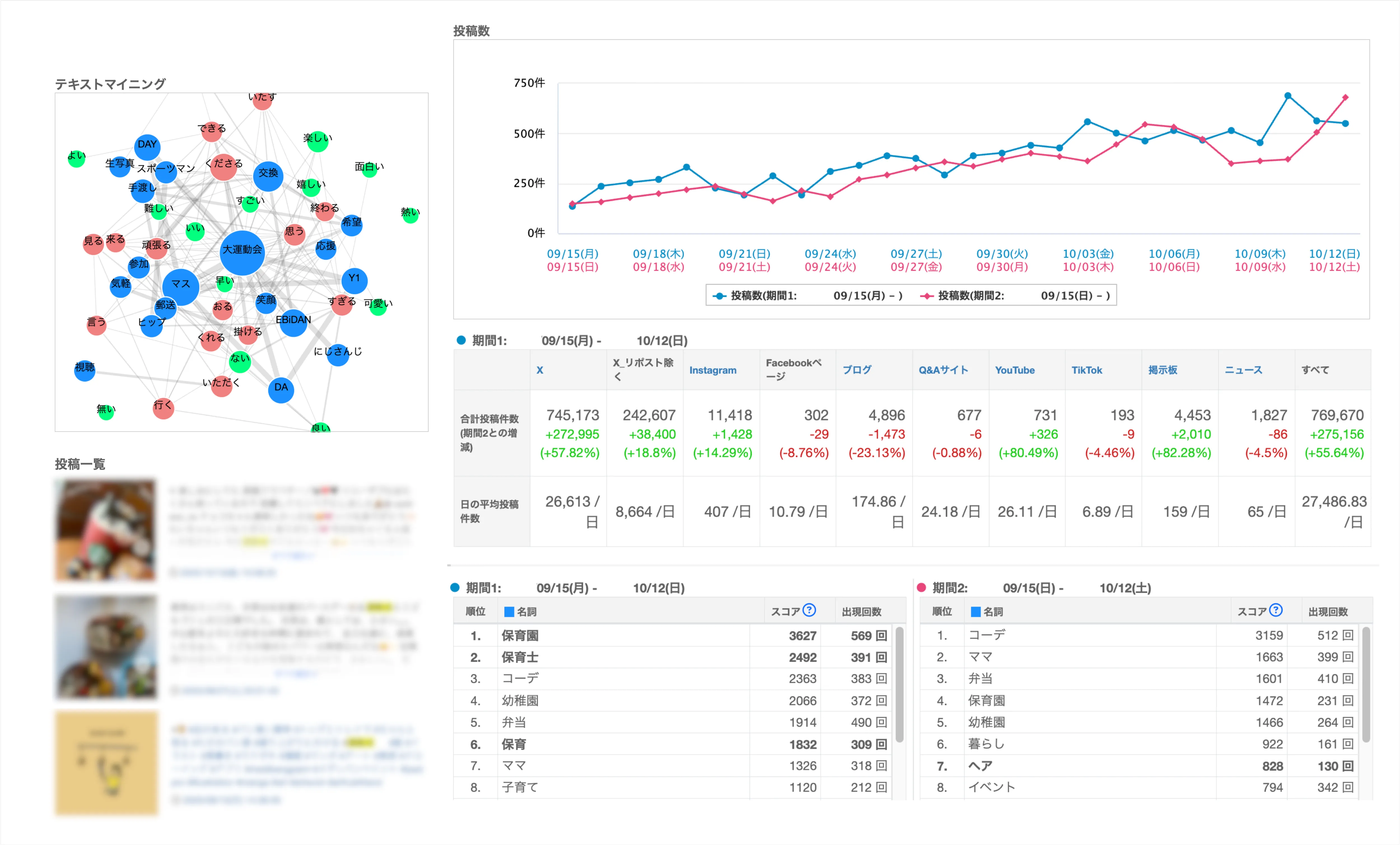 Social Insightの画面イメージ